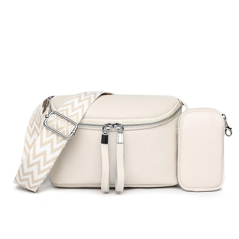 Женская сумка из натуральной кожи, простая сумка через плечо, стильная сумка-седло из коровьей кожи.