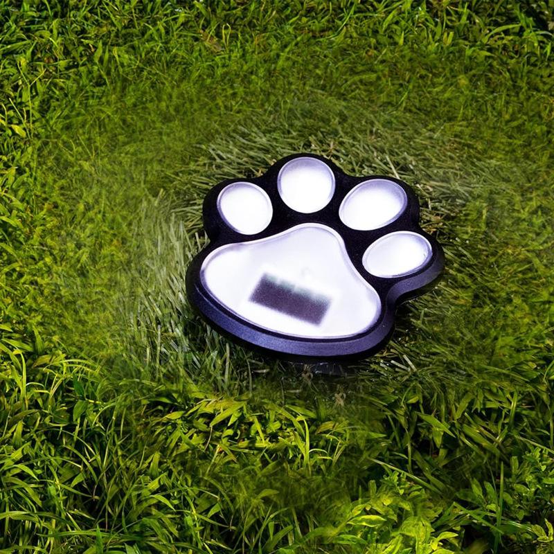 Солнечный светильник Cat Paw Ground Plug, беспроводной ночной светильник для садовой дорожки, декоративное ландшафтное освещение для лужайки и патио