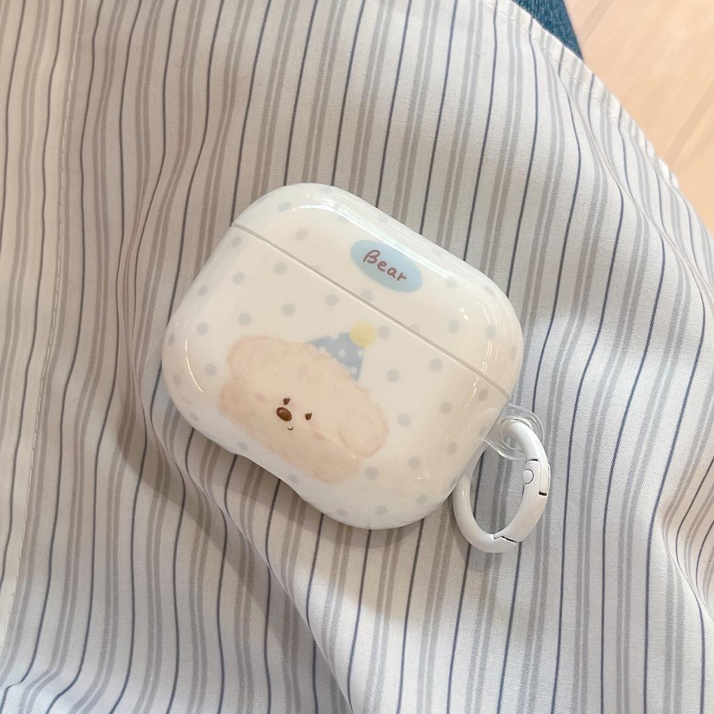 Cartoon bear is suitable for Apple AirpodsPro1 Bluetooth headset 1 protective case, soft case, earphone case 1st generation pro.
