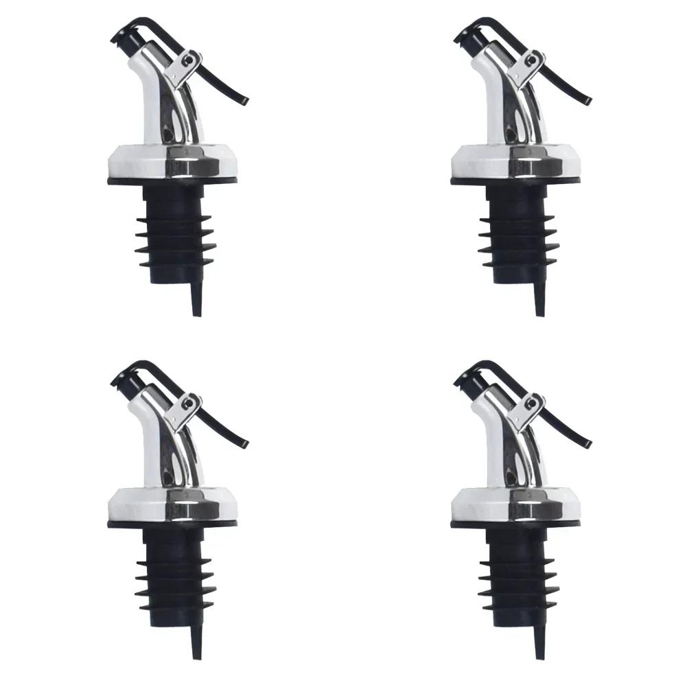 1-5PCS Oil Bottle Stopper Lock Plug Seal Leak-proof Nozzle Sprayer Cocktail Cap Liquor Dispenser Wine Stopper Wine Accessories