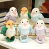 Cartoon Cute Parrot Snapping Ring Plush Toy Doll Bird Doll Girl Bag Keychain Pendant Pendant