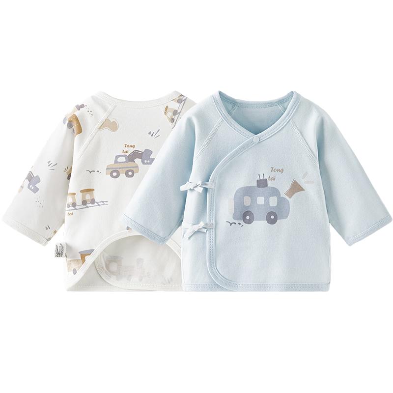 TONGTAI Newborn Pure Cotton Kimono Bodysuit