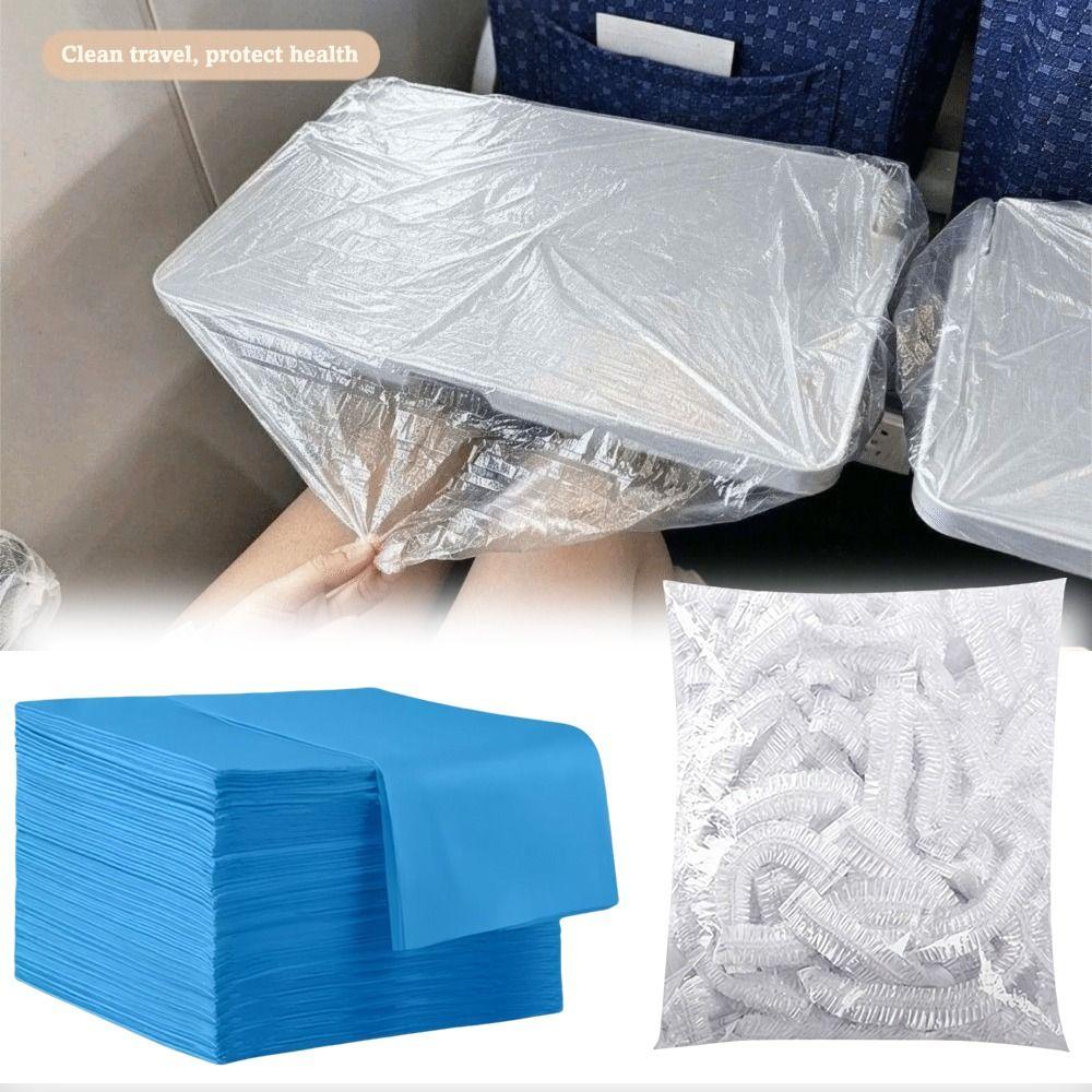50/10pcs Portable Disposable Seat Cover Anti-Dirt Travel Protector Kit Road Trip