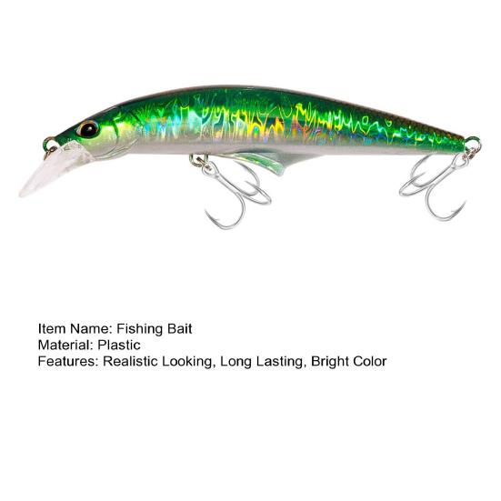 Рыболовная приманка Твердая приманка с тройным крючком Реалистичный вид 3D глаза Яркий цвет Портативная мини искусственная приманка Поддельная приманка