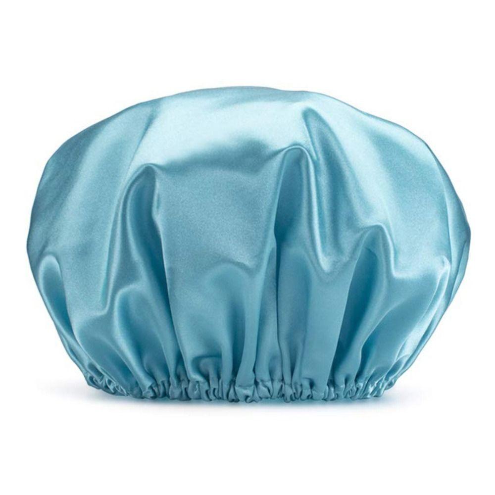 Reusable Bath Hair Cap Thickened Double Drying Hair Cap New Waterproof Shower Caps  for Women
