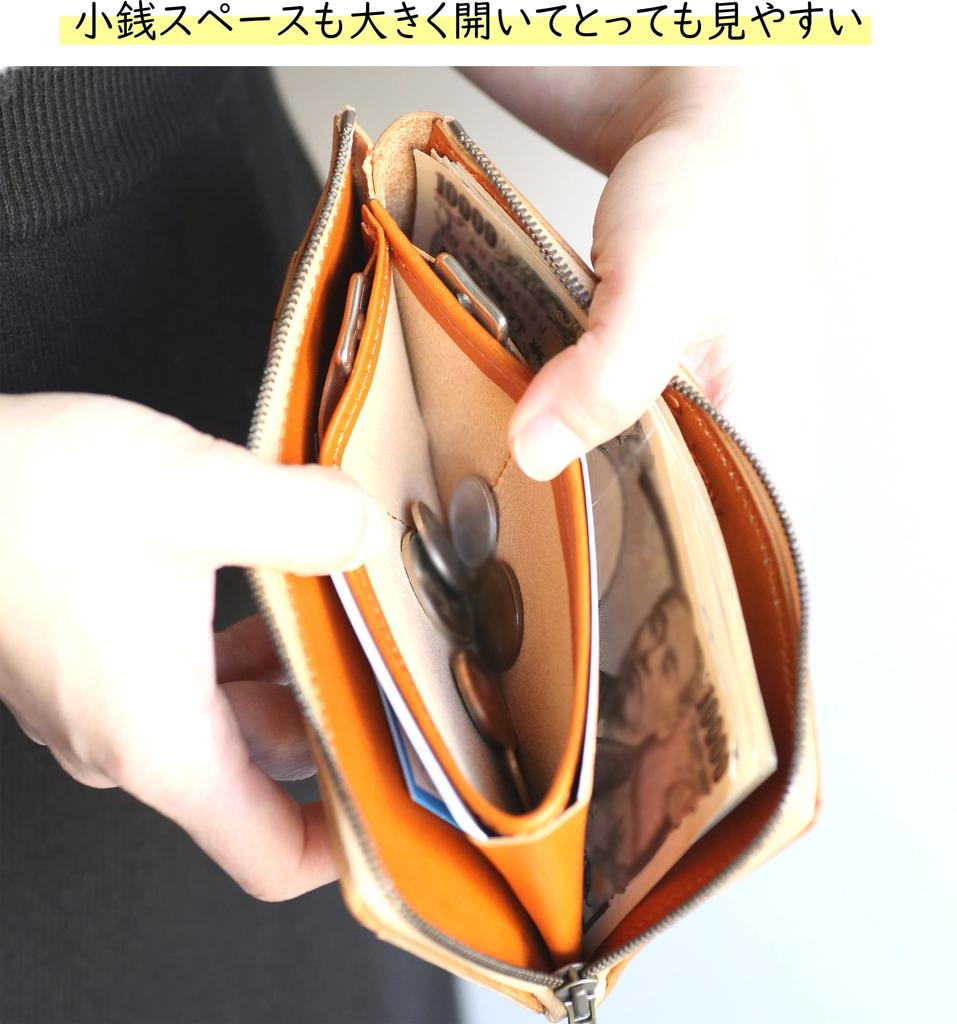 FRAGMAN кошелек на молнии, очень маленький, для мужчин и женщин, сделан в Японии из натуральной кожи Точиги верблюжьего цвета.