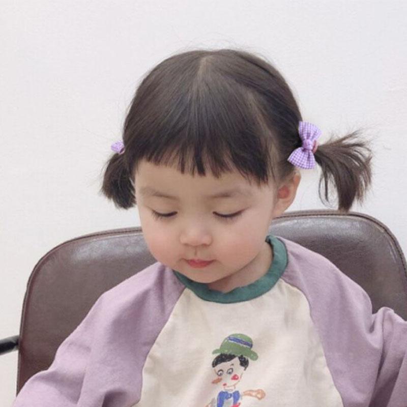 10 шт./лот, милая резинка для волос для девочек, резинки для волос, бантики, эластичная резинка с цветком, маленькие шарики, резинки для волос, аксессуары для волос для маленьких детей