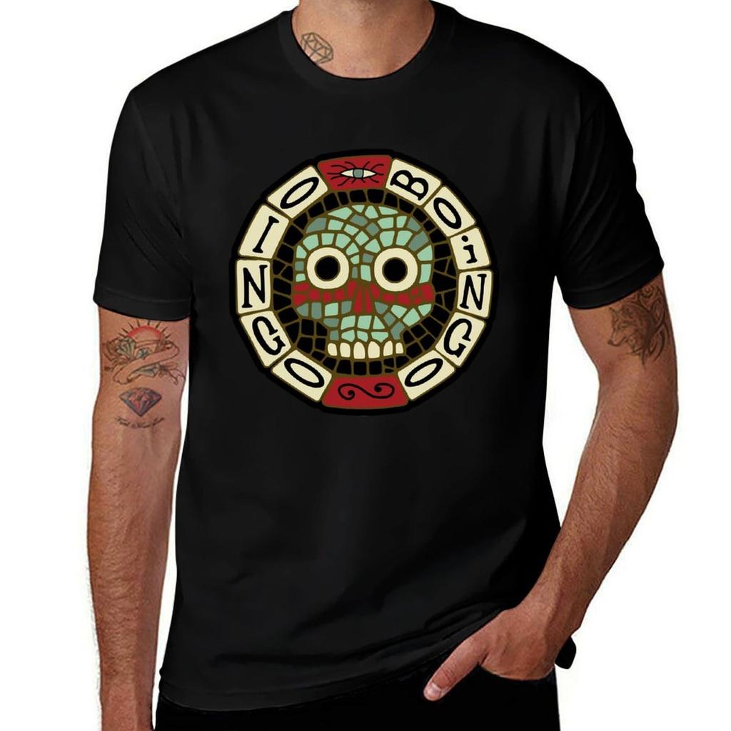 Oingo boingo T-Shirt man t shirt cotton high quality black cotton t-shirt plain for man package T-Shirt