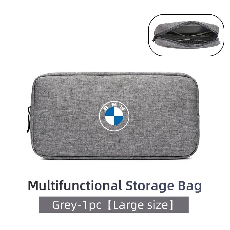 QAED6 For BMW Car Digital Data Line Box Travel Organizer Trunk Storage Bag E90 E60 E46 E39 F30 F10 E87 X3 X4 X5 X1 G30 G20