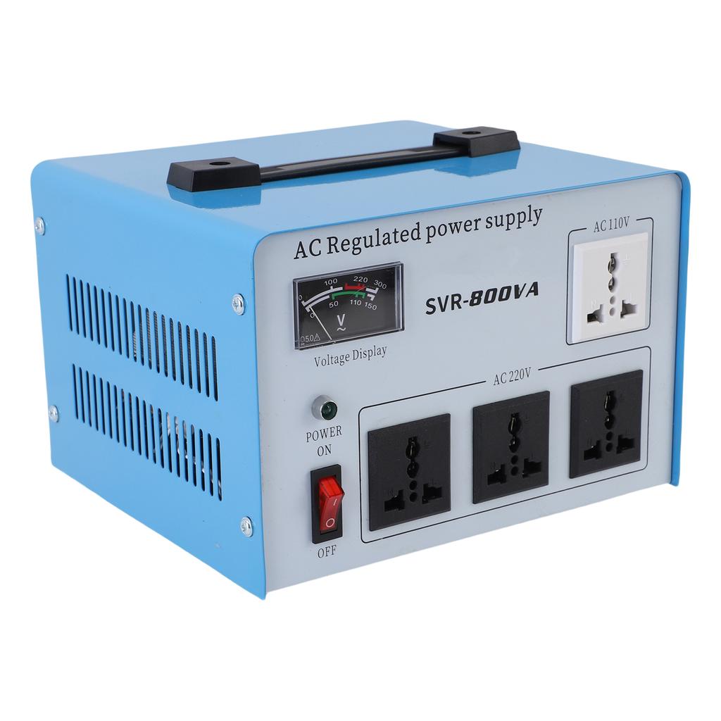 800 Вт Автоматический регулятор напряжения Однофазный стабилизатор напряжения для компьютеров смартфонов фотооборудования 160