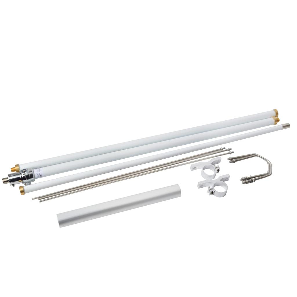 YNIBST Band High Gain Dual Band Ground Plane Made of Glass Fiber Fixed GP Antenna 144/430MHz (3-split Type) Waterproof/rustproof