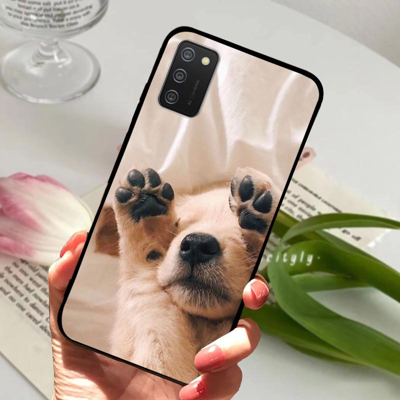 Чехол для Samsung Galaxy A02s A02 Животные Ударопрочный Мягкий Силикон ТПУ Чехол для Телефона Для Samsung Galaxy A03 Coque A03S Бампер Fundas
