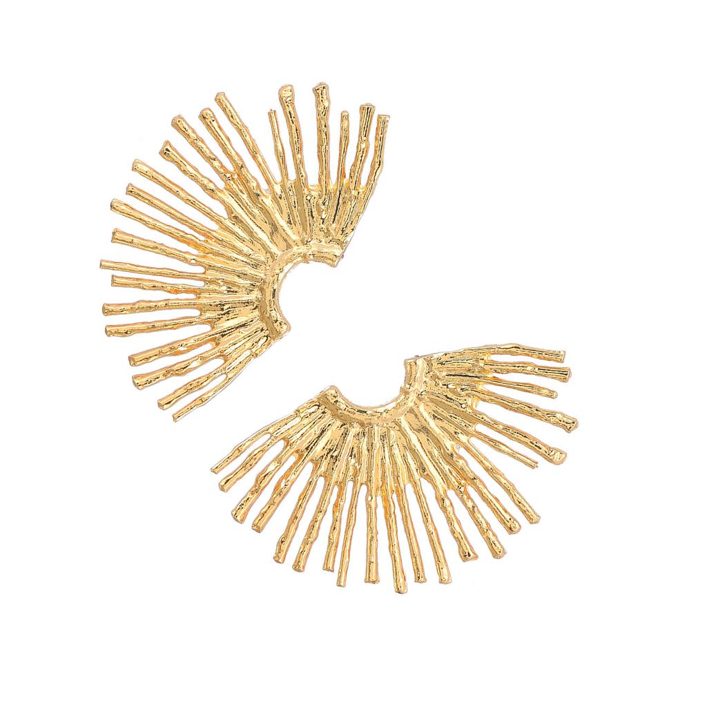 Уникальные серьги-пусеты, Преувеличенные полые серьги, Привлекательный ушной подвес, Полукруглые линейные серьги, Модные аксессуары