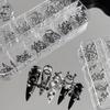 20/30/60Pcs Punk Metal 3D Nail Charms Fingertip Ring Studs Black/Silver Alloy Nail Art Decoration Manicure Supplies Accessories