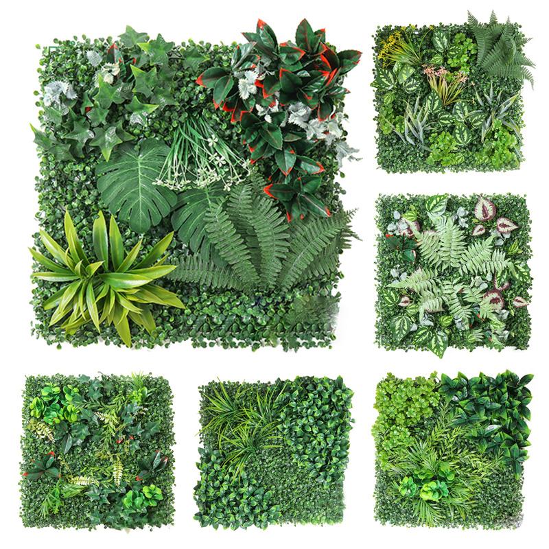 50x50CM Wall Panel Wedding Backdrop UV Protection New Home Decor DIY Lawn Carpet Artificial Plant Flower Wall