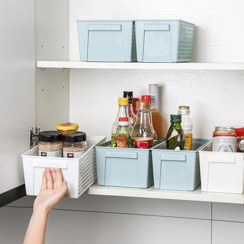 Корзина для хранения вещей, столешница под прачечной, ванной комнатой, спальней, кухней, раковиной или полкой, 11,02 × 5,12 × 4,53 дюйма