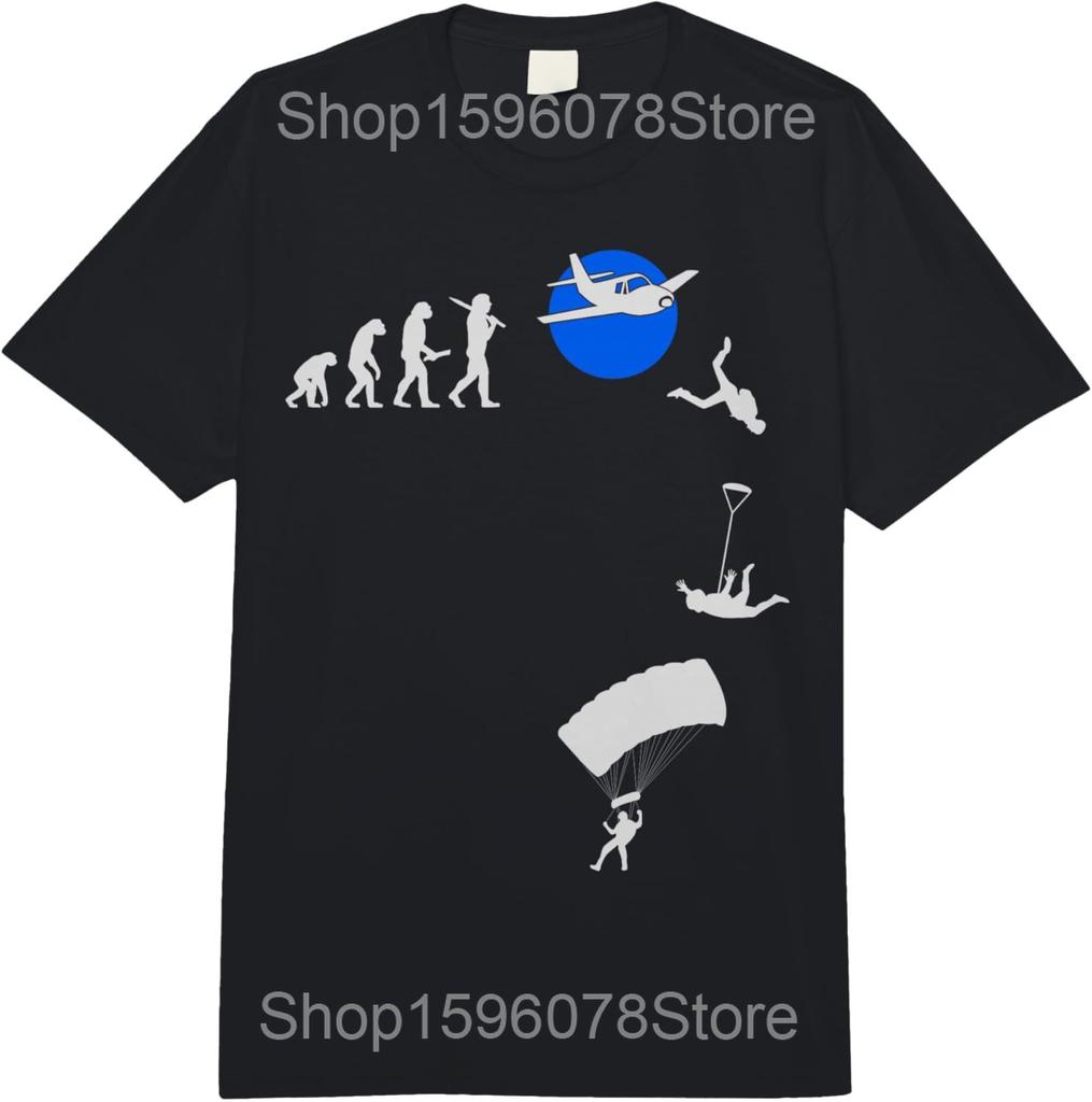 Cool Skydiving Art for Men Women Indoor Skydive Sky Diving T Shirts Humor Streetwear Tee Short Sleeve Unisex Loose Clothing