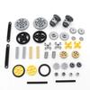 Gear Pin Technical Bricks Liftarm Studless Beam Axle Moc Parts Connector Panel Car Tires Wheel Bulk Set Toy Building Block 32494