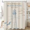 Home Decor Shower Curtains Set Modern Bathing Room Lighthouse Print Waterproof Fabric Shower Curtain Personalized Customization