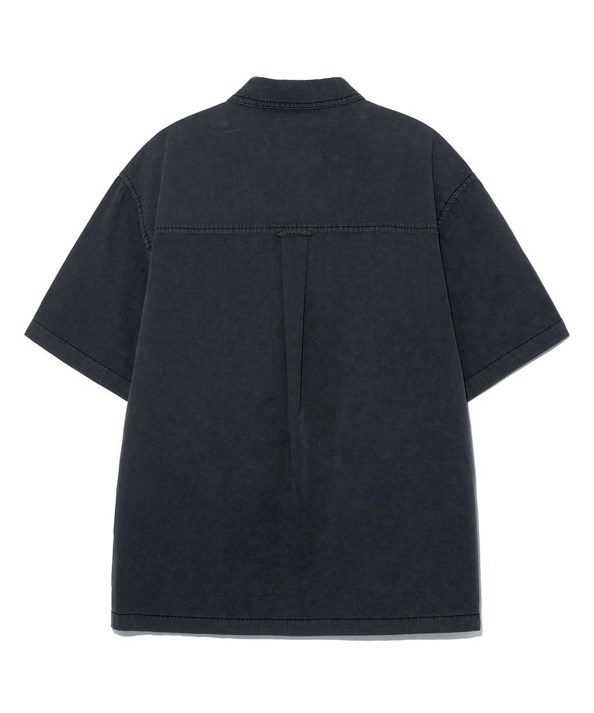 LEE Two-Pocket Dyed Short Sleeve Shirt Charcoal