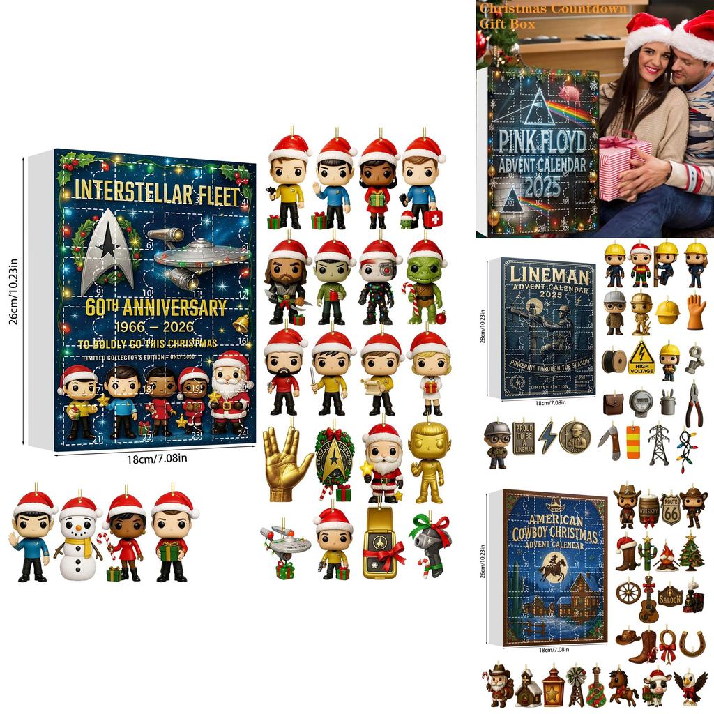 Hamburgers Fries Football Team Christmas Blind Box Tree Acrylic Ornament For Holiday Decor And Gift Giving