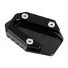 Side Stand Pad, Motorcycle Kickstand Pad, Extension Pad Support Plate Fits YMH YZF R25/YZF R3/MT‑25/MT‑03 14-19 (Black)