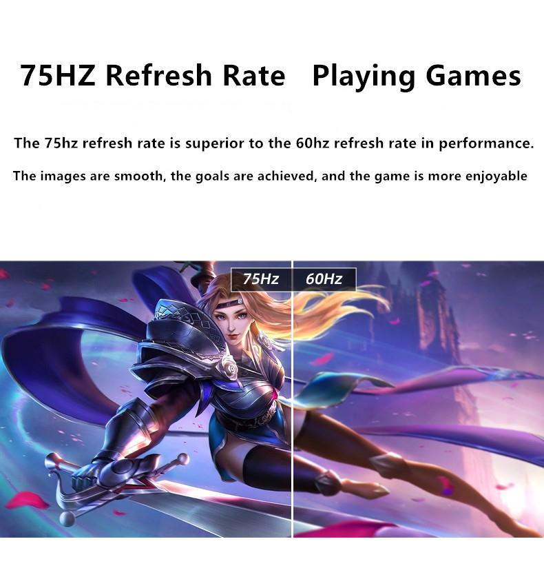 FYHXele 24 27-дюймовый монитор 2K 75 Гц QHD IPS панель ЖК-дисплей плоский игровой монитор 1 мс Дисплей HDMI DP Поддержка G-Sync AMD FREESYNC 2560*1440