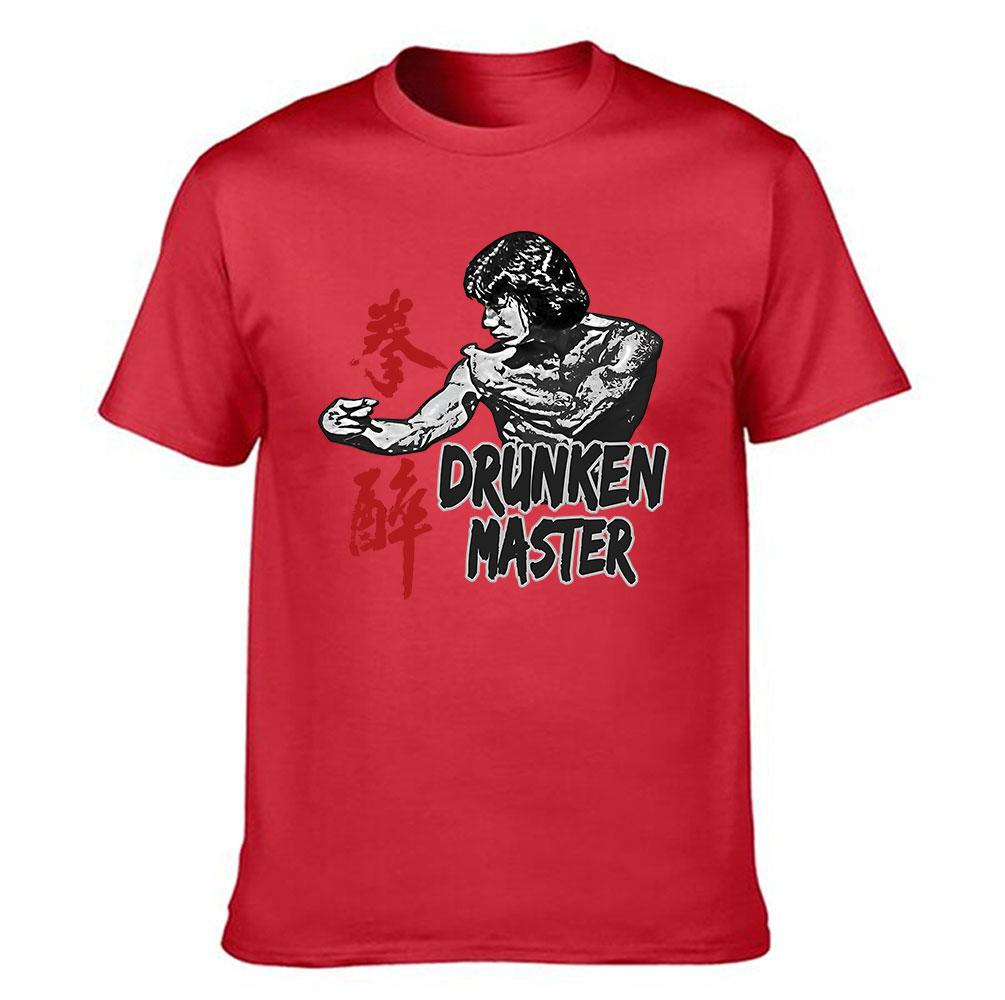 Unisexs Cotton Tshirt Drunken Master Jackie Chan Inspired Kung Fu Graphic Tee Vintage Martial Arts Casual Top