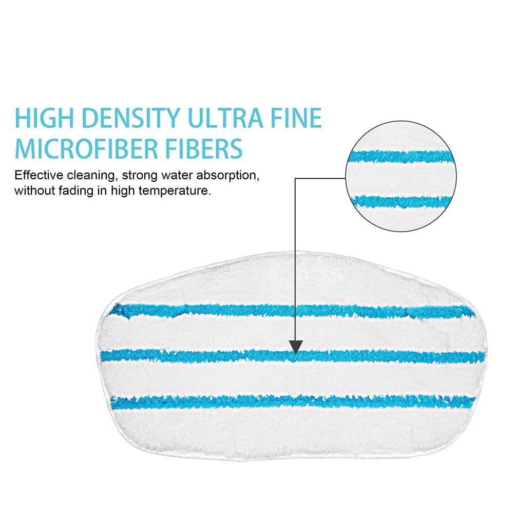 Replacement Steam Mop Pads, Compatible for PurSteam PureSteam ThermaPro 211 10-In-1 Steam Mop Cleaner 8-Pack