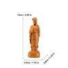 Wood Carving Zhuge Liang Sculptures Figurines Historical Figure Home Room Office Decoration and Accessories Commemorative Gift
