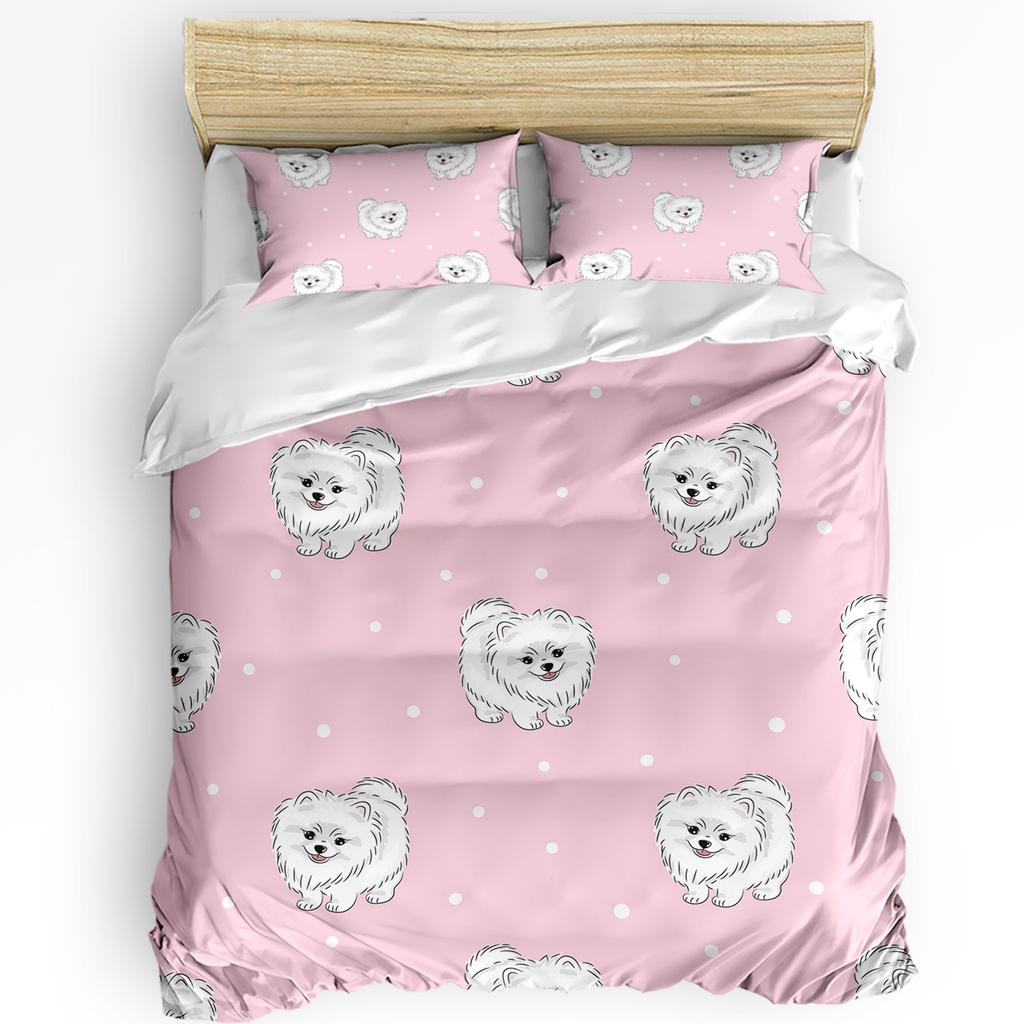 Химический эксперимент Мультфильм Пододеяльник Постельное белье Комплект постельного белья Двойной домашний текстиль Одеяло Чехол Наволочки Спальня Постельное белье Без простыни