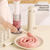 Sausage Stuffer Machine with 4 Stuffing Tubes Manual Sausage Maker for Homemade Sausages Stainless Steel Filler for Household Kitchen