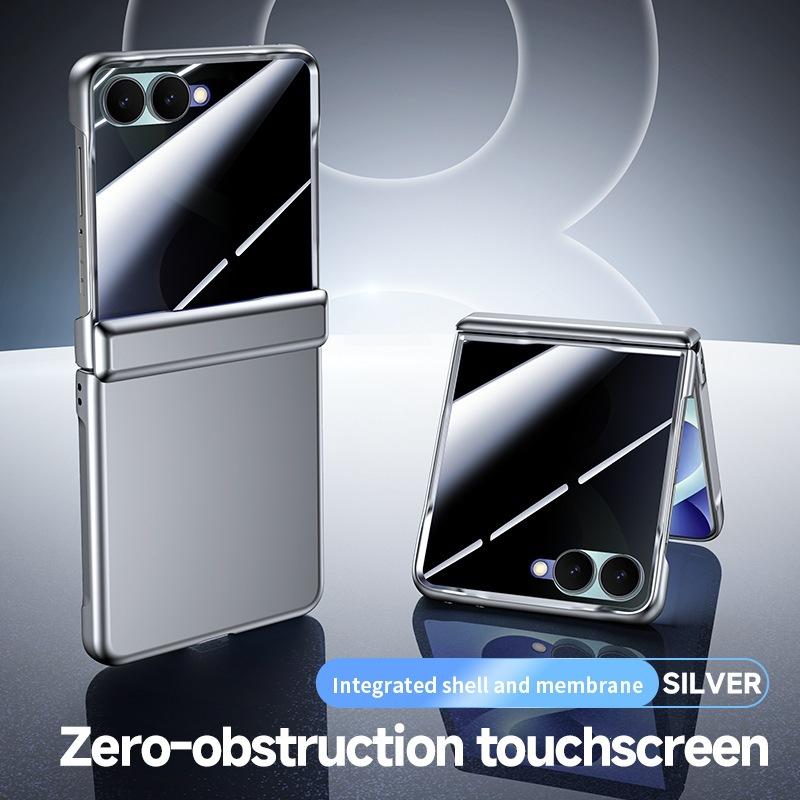 Применимо к складному мобильному телефону Samsung ZFlip8 чехол Zflip7 всесторонний матовый чувствительный к коже оболочка пленка интегрированный защитный чехол противоударный
