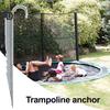 4 шт. колышек для батута, простая установка, металлические колышки, длина 330 мм, устойчивость к ветру и дождю, устойчивые к ржавчине колышки
