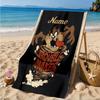 Custom Name Troublemaker Taz Devil Beach Towel Microfiber Beach Towel, Lightweight and Quick-Dry, for Summer Travel, Swimming Pool Gift