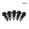 Automotive Practical Fastener Clips Black Cover Decor Fender rivets Fixed Plastic Push pins Push-type Rear Car