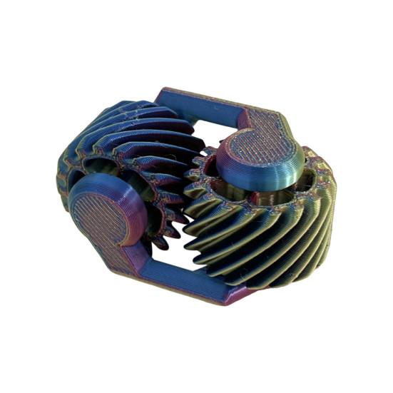 3D Printed Fidget Spinner Toy Anxiety Stress Relief Gear Spinner Sensory Toys Portable Travel Focus Enhancing Office Fidget Gear Toy