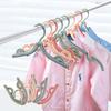 10PCS Foldable Plastic Hooks - Space Saving Travel Clothes Hanger for Wardrobe
