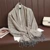 Ethnic Style Scarf Shawl Winter Imitation Cashmere Warm Fringed Jacquard Extra Long Air Conditioner Shawl Women'S Scarf
