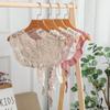 Autumn Fashion Sweet Crochet Lace Cotton Scarf Female, Literary Hollow Small Shawl, Foreign Decorative False Collar