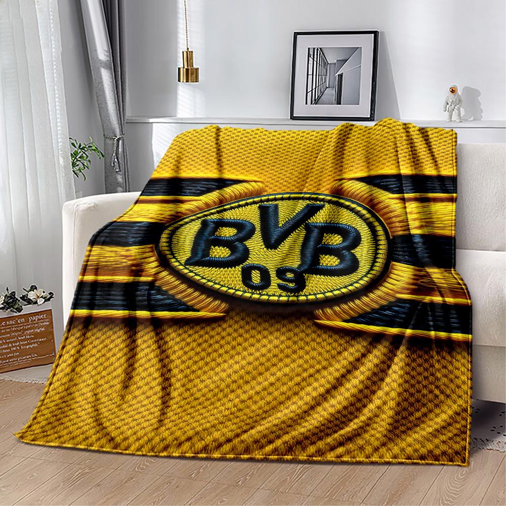 Borussia Dortmund Blanket Soft Cozy Great For Bed Sofa Office For All Seasons Digital Print Ideal Gift For Birthday Valentine'S Day