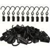 10pcs Mini Hanging Multi-functional Storage Metal Hook Curtain Clip, Shower Curtain Hook Clip Outdoor Hanging Decorative Hook Clips