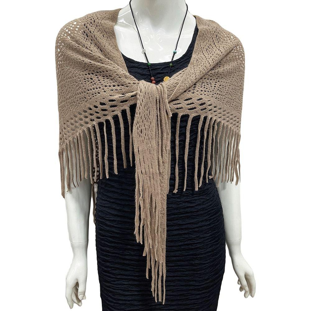 Bib Thermal Neck Warmer Windproof Autumn Winter Knitted Scarf Snood Cowl Tube Women Lady Girl