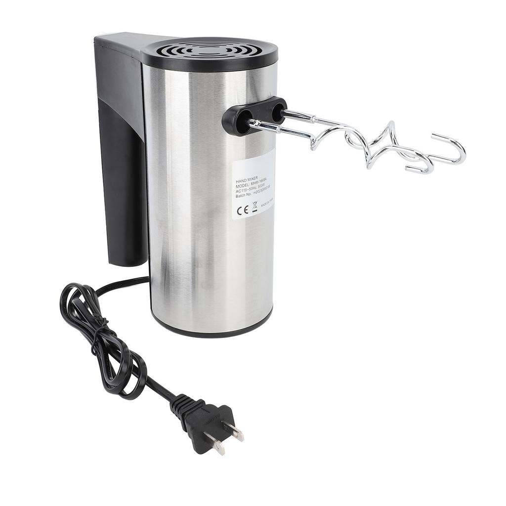 Hand Mixer 500W 5 Speed Turbine Boost Stainless Steel Kitchen Electric Handheld Food Beater for Whip