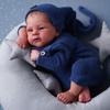 46 см темная кожа ELIJAH куклы Reborn ручной работы прошитые волосы имитация куклы младенца реалистичные мягкие тканевые куклы новорожденные куклы для детей развивающая игрушка рождественский подарок