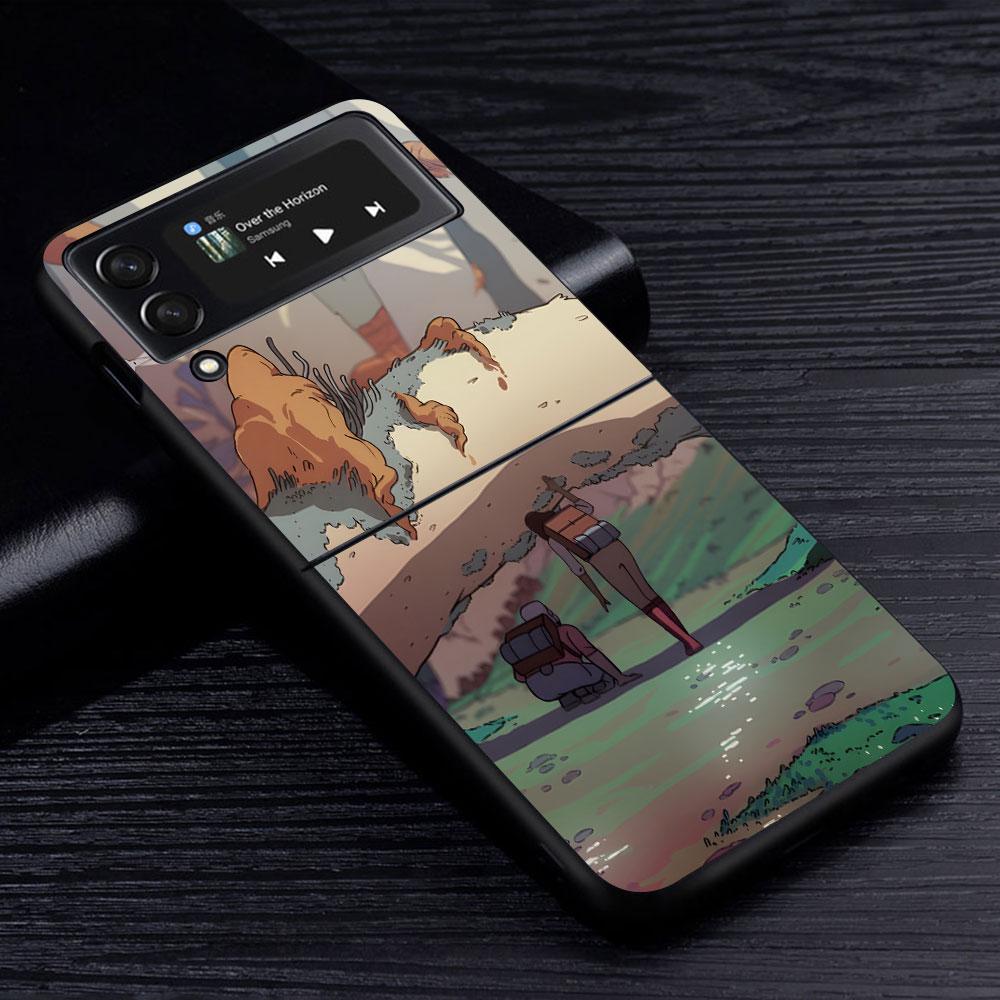 Scavengers Reign Comic Case для Samsung Galaxy Z Flip3 5G Flip4 PC Hard Phone Shell Z Flip 4 3 Black Coque Zflip3 Zflip4 Cover