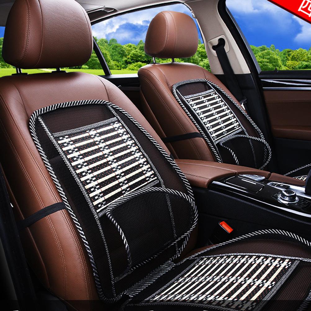 1pc Practical Breathable Non-Slip Waist Support Mat Bamboo Slice Cool Mat Summer Mat for Students