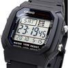 Casio Стандартные цифровые мужские часы W-800H-1AV Черные Водонепроницаемые Легкий дизайн