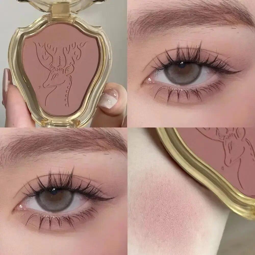 Монохромные румяна Pure Wind Natural Nude Makeup Matte Fine Flash Стойкий Стойкий макияж Водостойкие румяна Deer Blush Plate Женский макияж