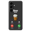 For Samsung Galaxy S25+ Case Beer Pattern Printing Straight Edge TPU Phone Back Cover